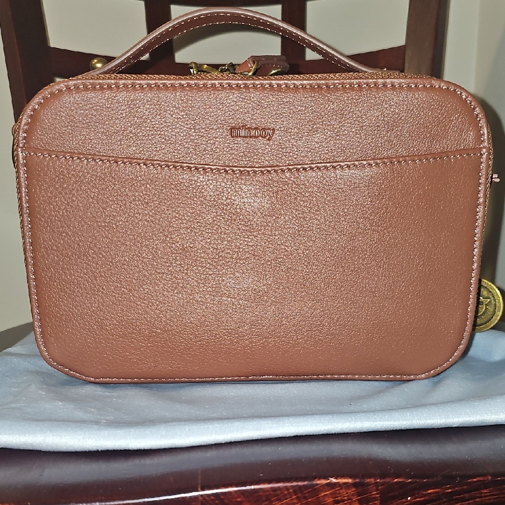 Minooy Camel Tan Crossbody Bag with Top Handle UNUSED